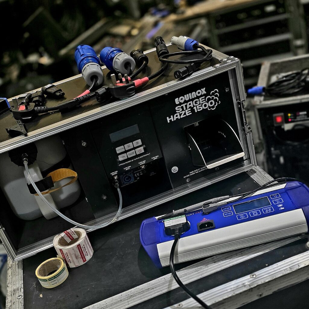 AV installation work at a venue