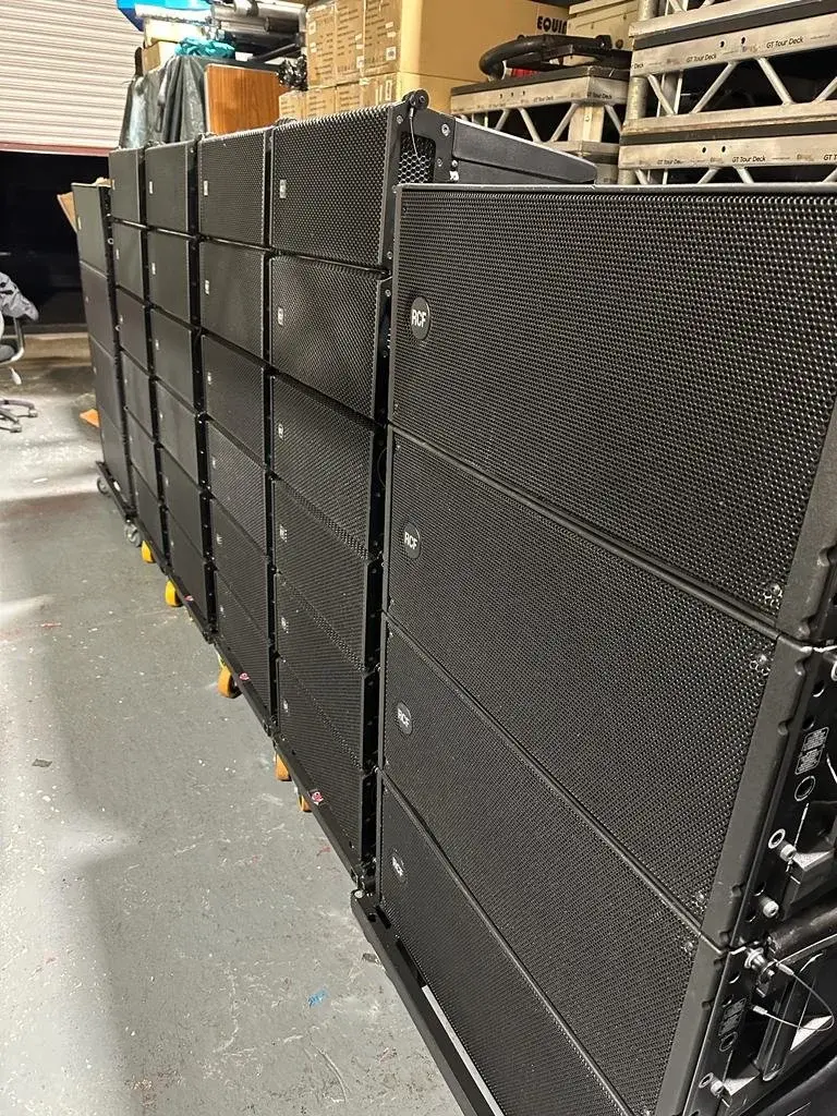 Line array PA systems for hire