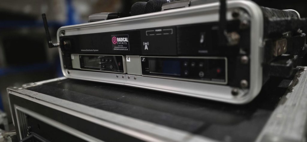 Rack-mounted system in the workshop for servicing and support